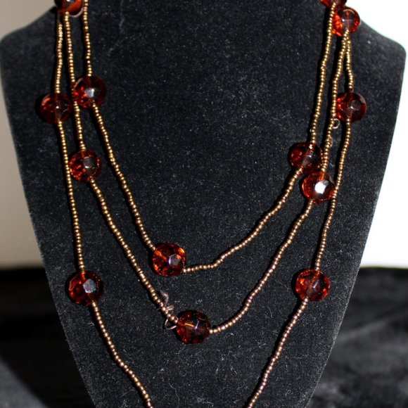 Possible Amber beaded 20” necklace - Picture 2 of 6